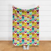 Multi Colored Chevron Large