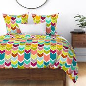 Multi Colored Chevron Large