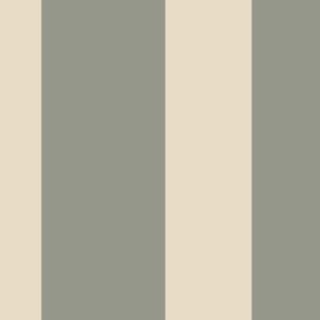 Solid Cabana Stripes_Evergreen Fog Green and Antique White