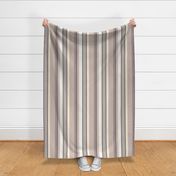 Larger Scale // Solid Stripes in shades of Beige, Taupe, Gray and Cream Neutrals