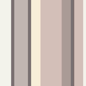 Large Scale // Solid Stripes in shades of Beige, Taupe, Gray and Cream Neutrals