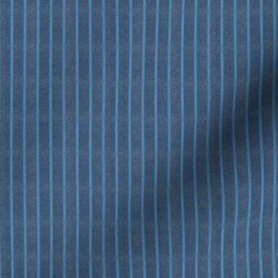 Denim Retro Pin Stripes - Blue (S)