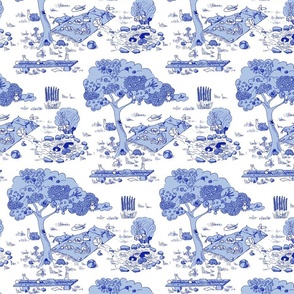 A fishy mystery - handrawn toile about a broken fish tank