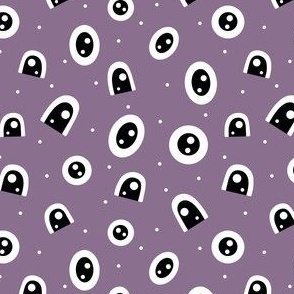 (S) Cute Monster Eyes on Purple