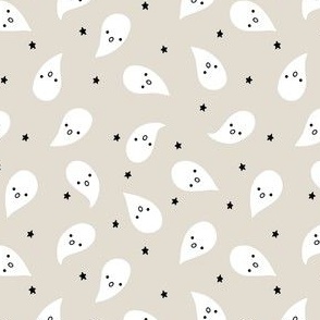 (S) Cute Halloween Ghosts on Neutral