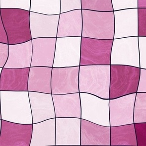 Textured checkered pink squares