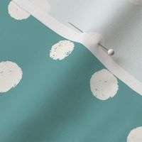Whimsical Sea: Non-Directional Water Bubbles on a Bluish Green Background