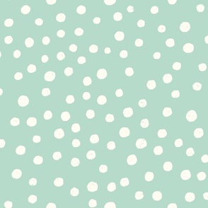Whimsical Sea: Non-Directional Water Bubbles on a Aqua Green Background