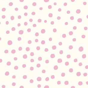Whimsical Sea: Non-Directional Blush Pink Water Bubbles on White Smoke