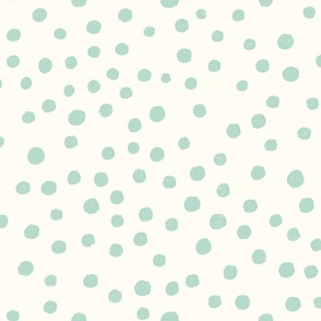 Whimsical Sea: Non-Directional Greenish Blue Water Bubbles on a White Smoke Background