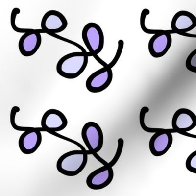 Woven Branches #2 - wisteria purple