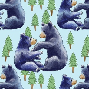 Playful Bears, Large Scale