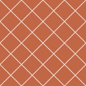 Urban terra-cotta diagonal pattern