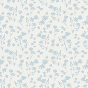 Ditsy Blue Floral Small Flowers