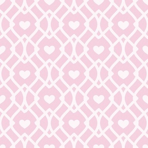 Trellis Hearts Pink_50Size