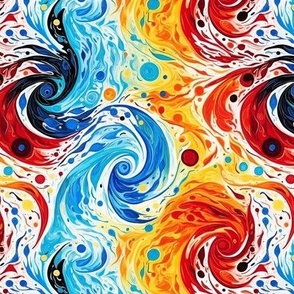 Painted Galaxy Swirls