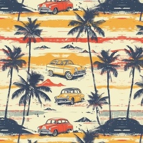 Vintage Cars and Palms