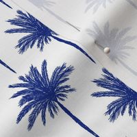 (SMALL) Cobalt Blue Palm Motif