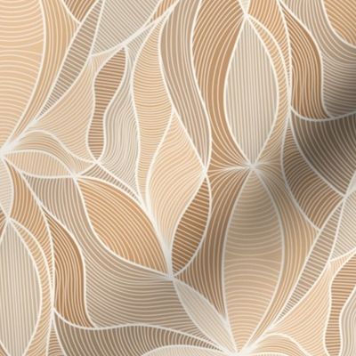 Elegant Whirls: Neutral Toned Abstract Design (medium)