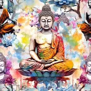 Watercolor Buddha