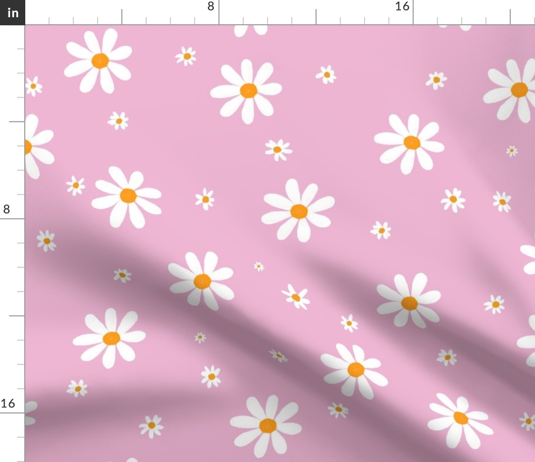 Daisy, Daisy fabric, daisy fabric cotton, daisy fabric uk, daisy pattern fabric,  daisies, Daisies Garden, Daisy Print Fabric, 