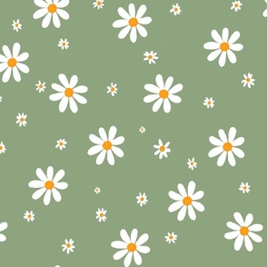 Daisy, Daisy fabric, daisy fabric cotton, daisy fabric uk, daisy pattern fabric,  daisies, Daisies Garden, Daisy Print Fabric, 