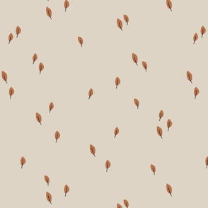 fall things collection fall leaves in taupe beige