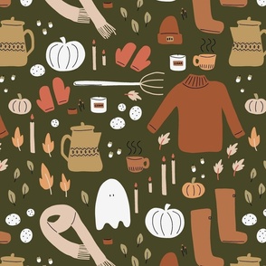 fall things collection fall things in olive green