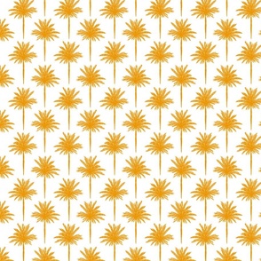 (SMALL) Orange Palms Motif