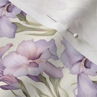 Smaller Scale Soft Lavender Iris Flowers