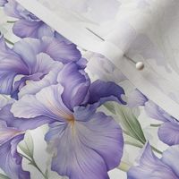 Smaller Scale Watercolor Iris Flowers