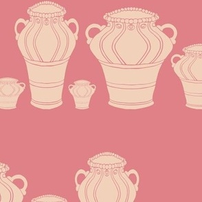 Vases on a Shelf - Pantone Peach Puree on Peach Blossom  (TBS243)
