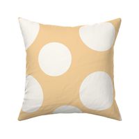 Felicity Large Scale White Polka Dot On Yellow 