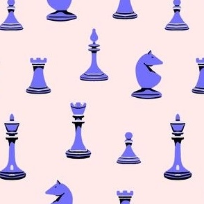 Chess Club - periwinkle 