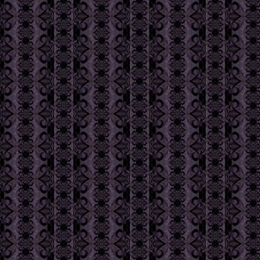 [XS] Purple Stripe Gothic Botanical