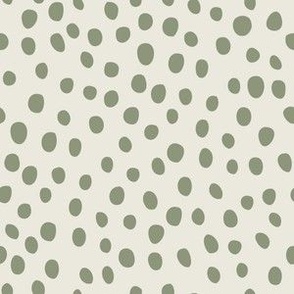 Speckles sand dots spots green on neutral