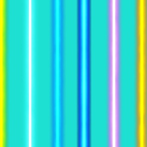 Rainbow Neon Light Stripes- aqua