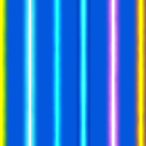 Rainbow Neon Light Stripes- classic blue