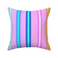 Rainbow Neon Light Stripes- pastel pink