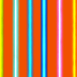 Rainbow Neon Light Stripes- poppy