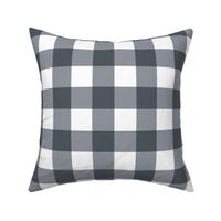 Gray Gingham Large Scale