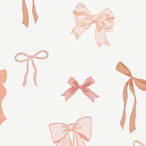Muted Pink Bow Coquette Hair Ribbon Coastal Cowgirl Decor Preppy Aesthetic Balletcore X-Large print