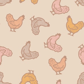 Chickens repeat pattern 