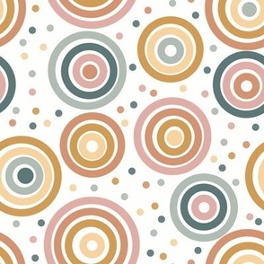 Felicity Medium Scale Multicolor Circles And Dots