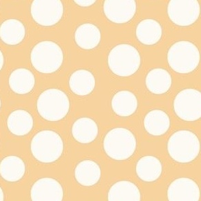 Felicity Small Scale White Polka Dot On Yellow 