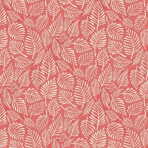 Puzzle Leaves - Textured and Tonal | Light red | 12