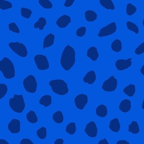 Painted Spots royal blue on classic blue