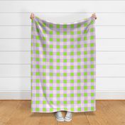 Spring Harmony: Lavender and Lime Geometric Check Large scale