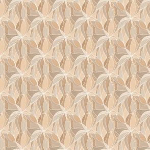 Elegant Whirls: Neutral Toned Abstract Design (small)