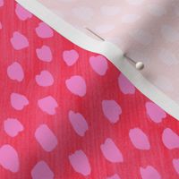 Red Pink Dots Mark Making